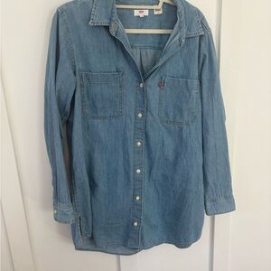 Levi's Light Blue Denim Shirt size large